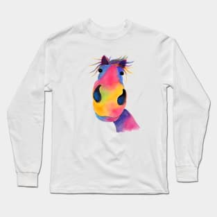 HoRSe PRiNT, ANiMaL PRiNT ' PeNeLoPe PiMMS ' Equestrian Gifts Long Sleeve T-Shirt